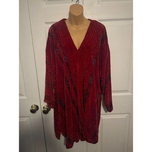 Vintage Cynthia Krause Fiber Artist Handwoven Art to Wear Sweater Dress OSFM